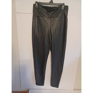 Women's Pleather Pants Black Size 2XL (29X28) 12" Rise